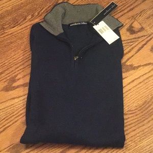 Men’s navy 1\4 zip sweater